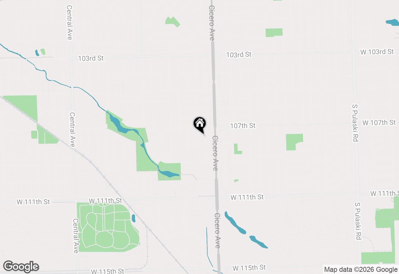 Map of 10729 Lamon Avenue, Oak Lawn, IL 60453