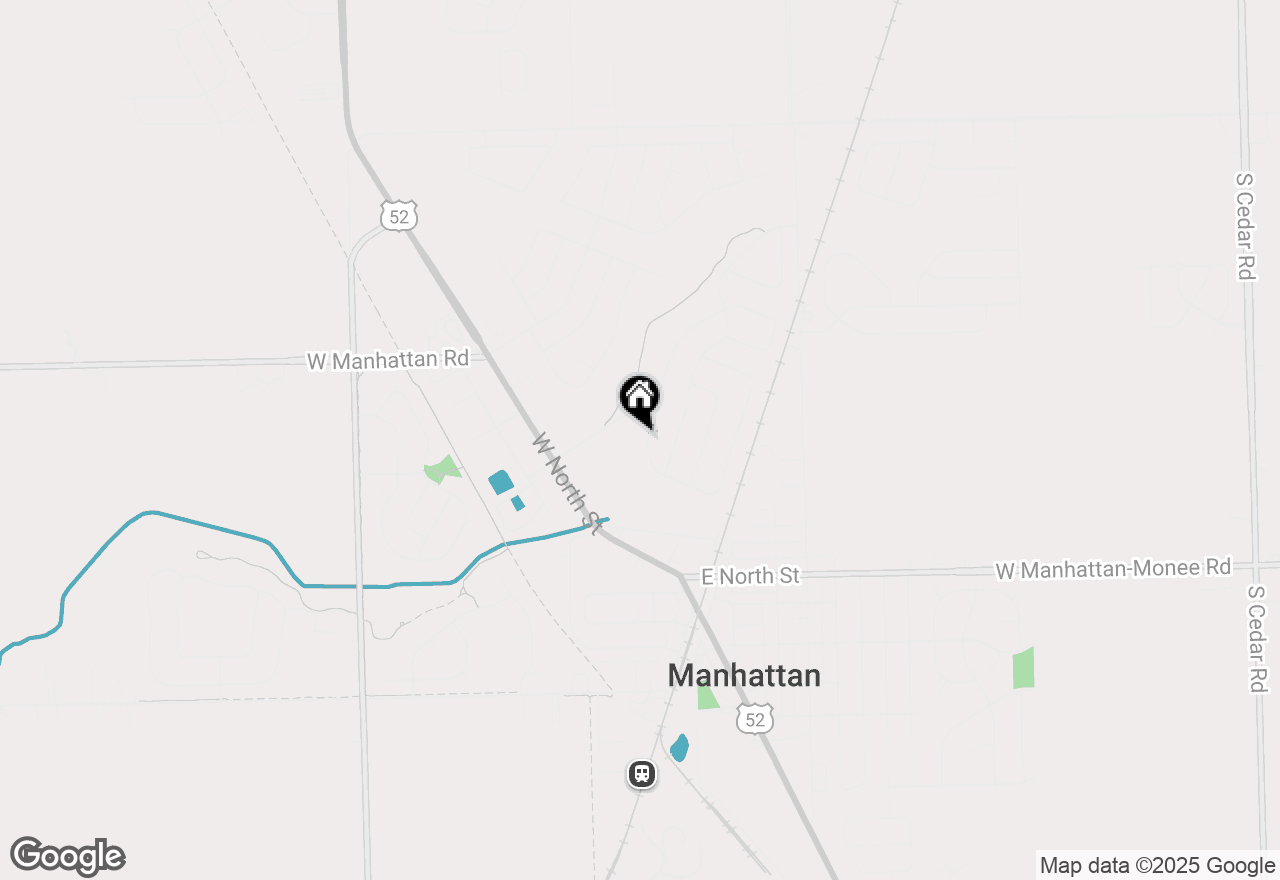 Map of 25404 Spring Street, Manhattan, IL 60442