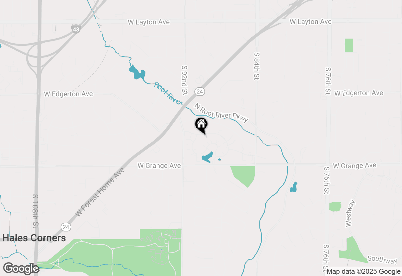 Map of 9043 Westlake Dr, Greendale, WI 53129