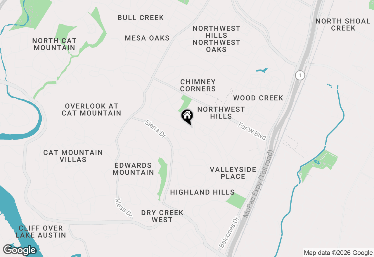 Map of 3902 Knollwood Dr #A, Austin, TX 78731