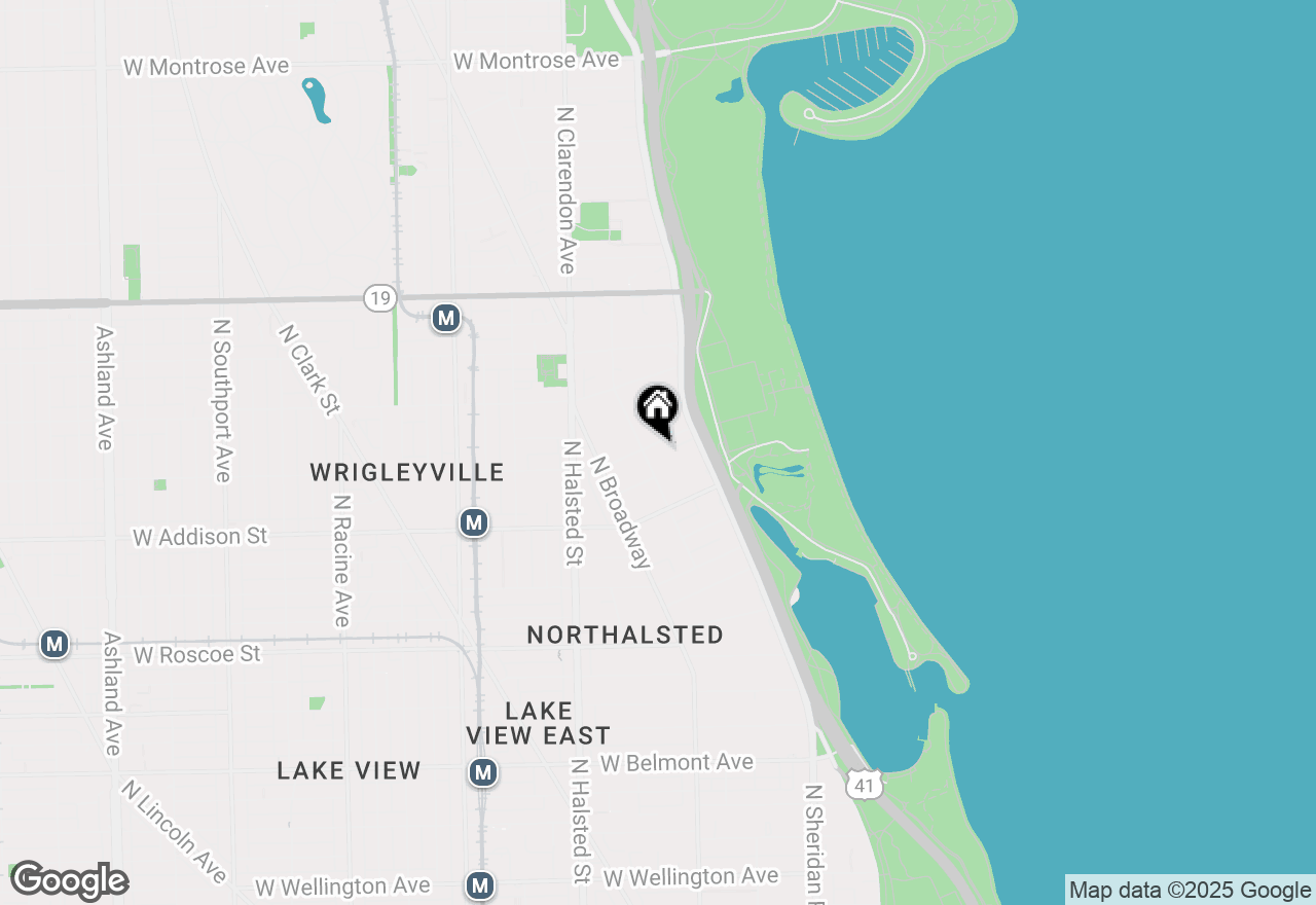 Map of 3660 N Lake Shore Drive #2713, Chicago, IL 60613