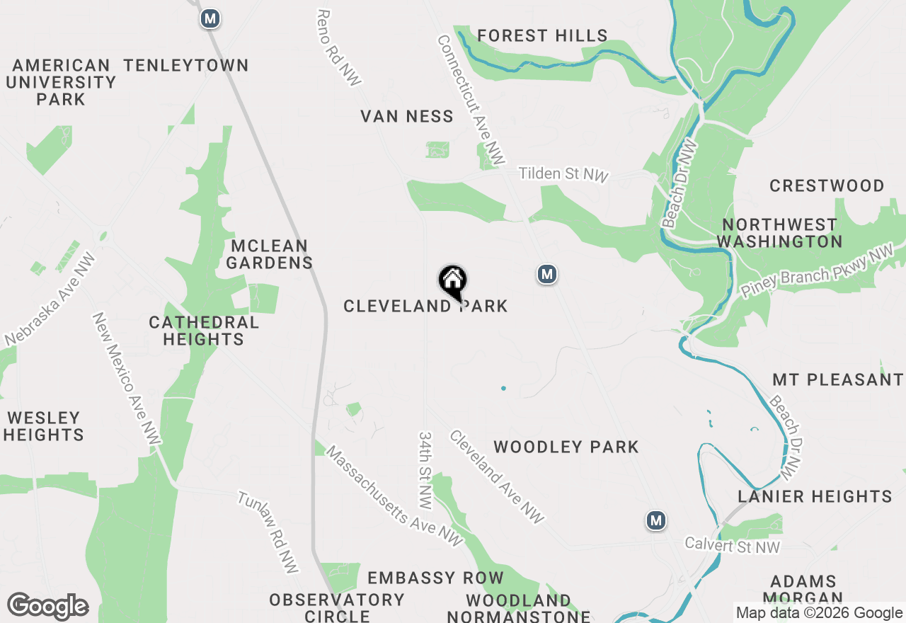 Map of 3218 Newark Street Nw, Washington, DC 20008