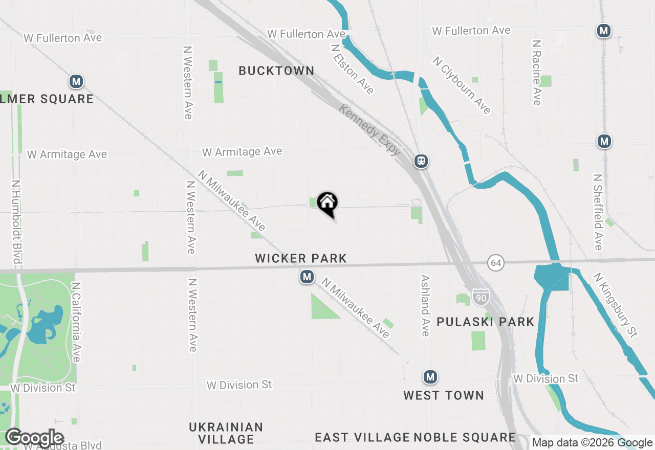Map of 1725 N Winchester Avenue, Chicago, IL 60622