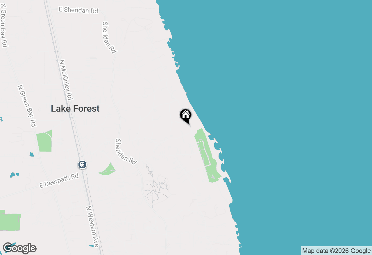 Map of 950 Lake Road, Lake Forest, IL 60045