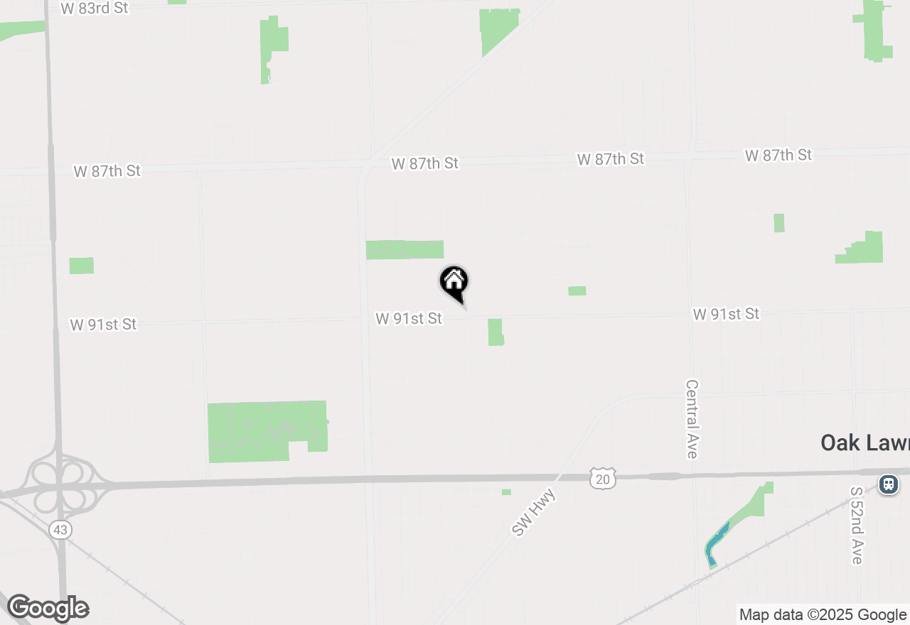 Map of 6144 W 91st Street, Oak Lawn, IL 60453