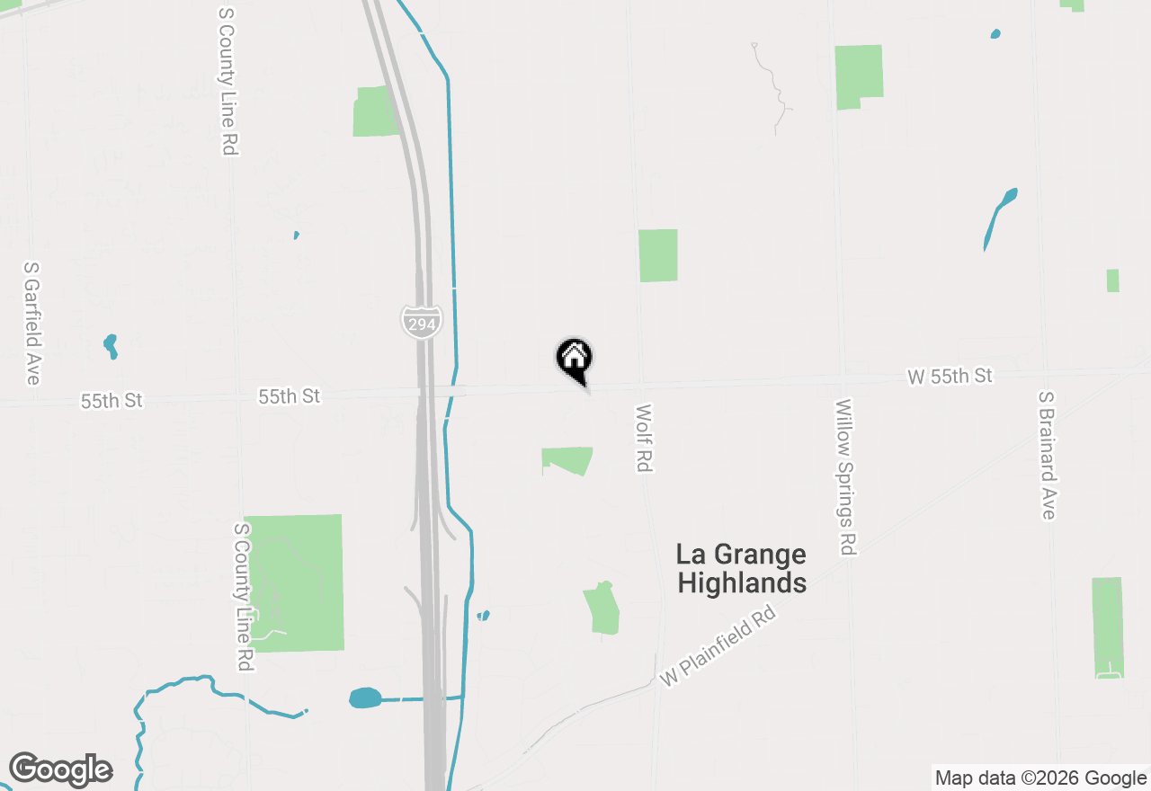 Map of 1002 Longmeadow Lane, Western Springs, IL 60558