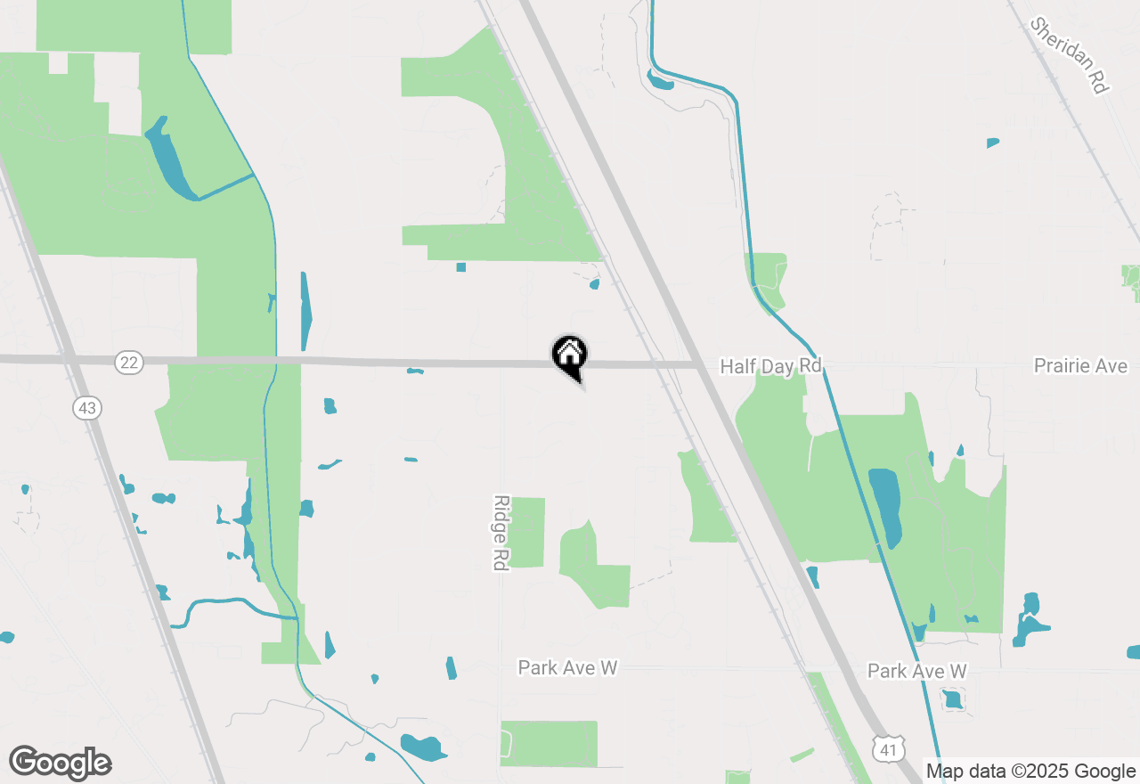 Map of 2530 Hybernia Drive, Highland Park, IL 60035