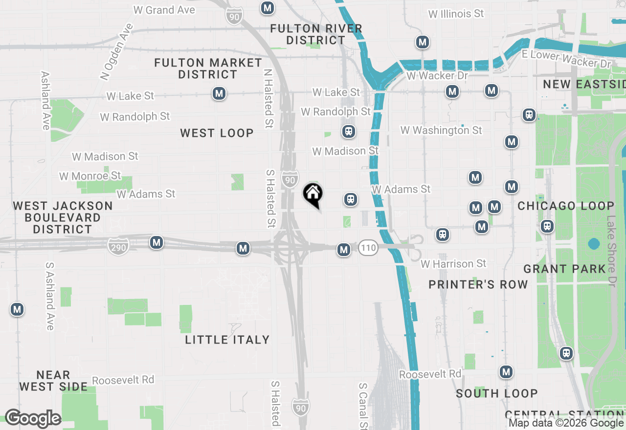Map of 625 W Jackson Boulevard #307, Chicago, IL 60661