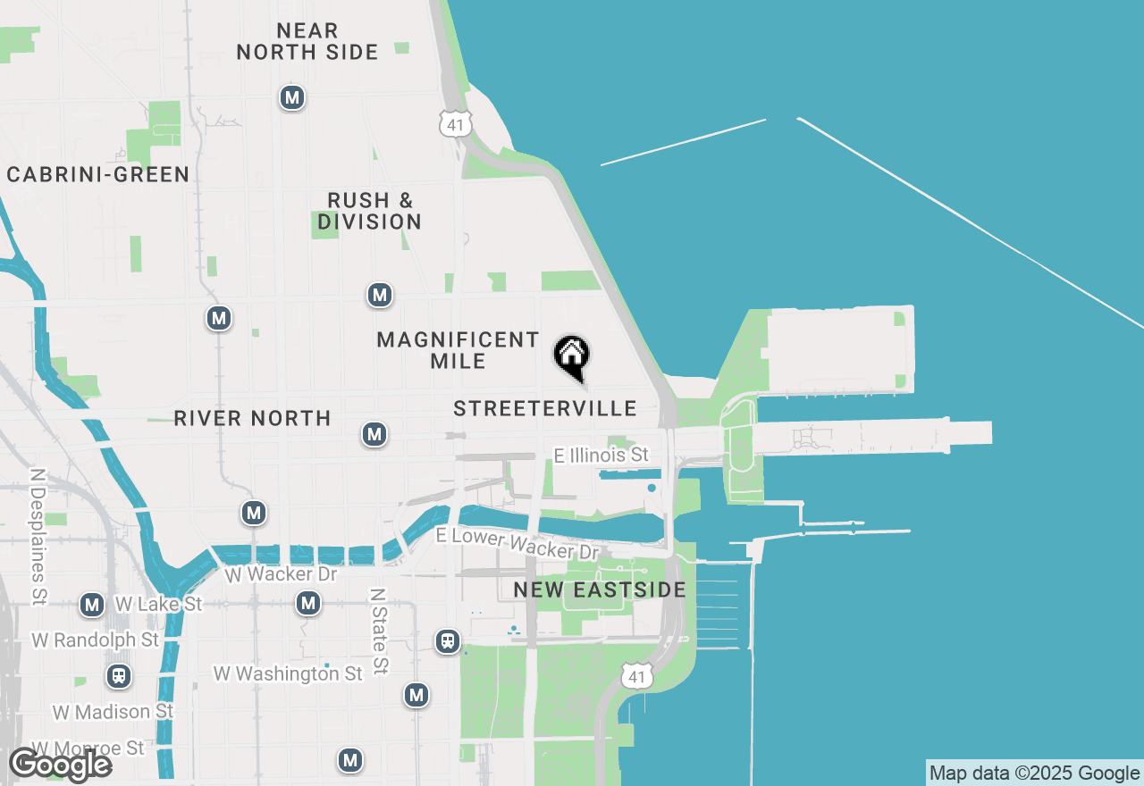 Map of 333 E Ontario Street #4511, Chicago, IL 60611