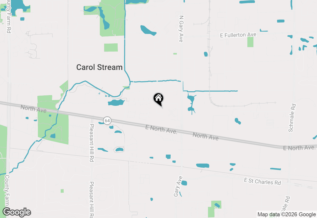 Map of 155 Surrey Drive, Carol Stream, IL 60188