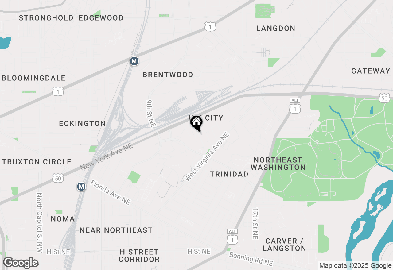 Map of 1871 Corcoran Street Ne #A, Washington, DC 20002