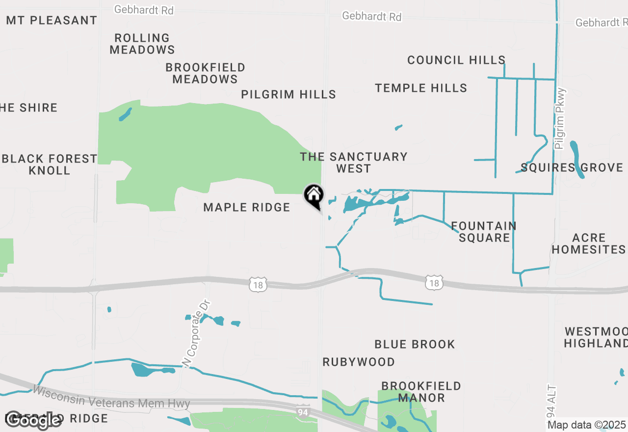 Map of 920 Oakwood Ln #B, Brookfield, WI 53045