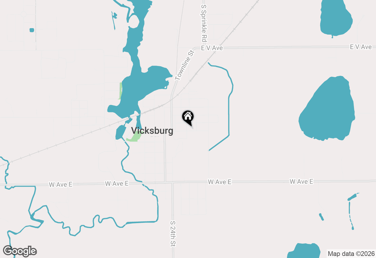 Map of 401 E Prairie Street, Vicksburg, MI 49097