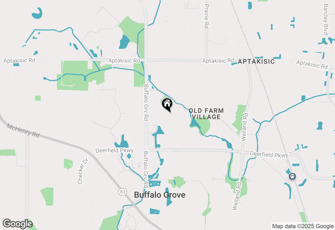 Map of 1309 Hidden Lake Drive, Buffalo Grove, IL 60089