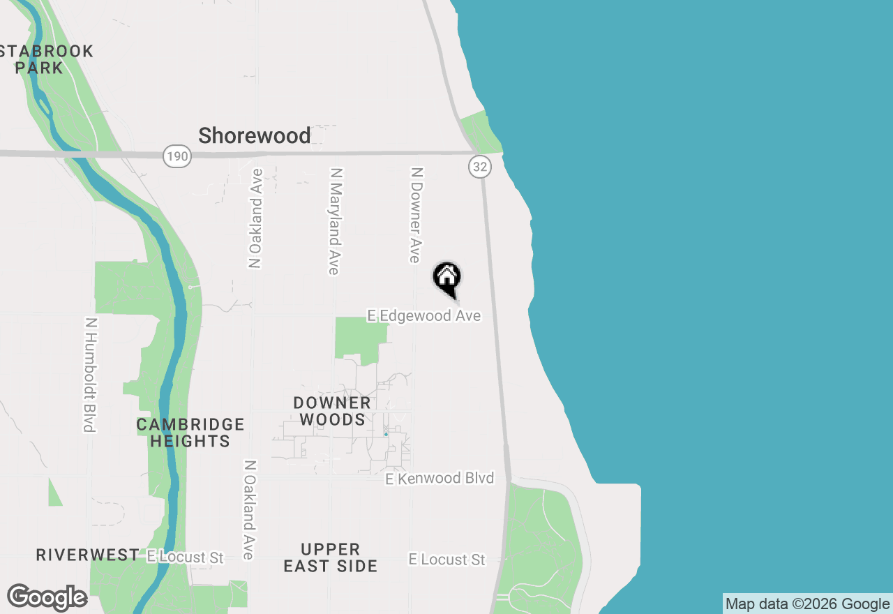 Map of 3509 N Summit Ave, Shorewood, WI 53211