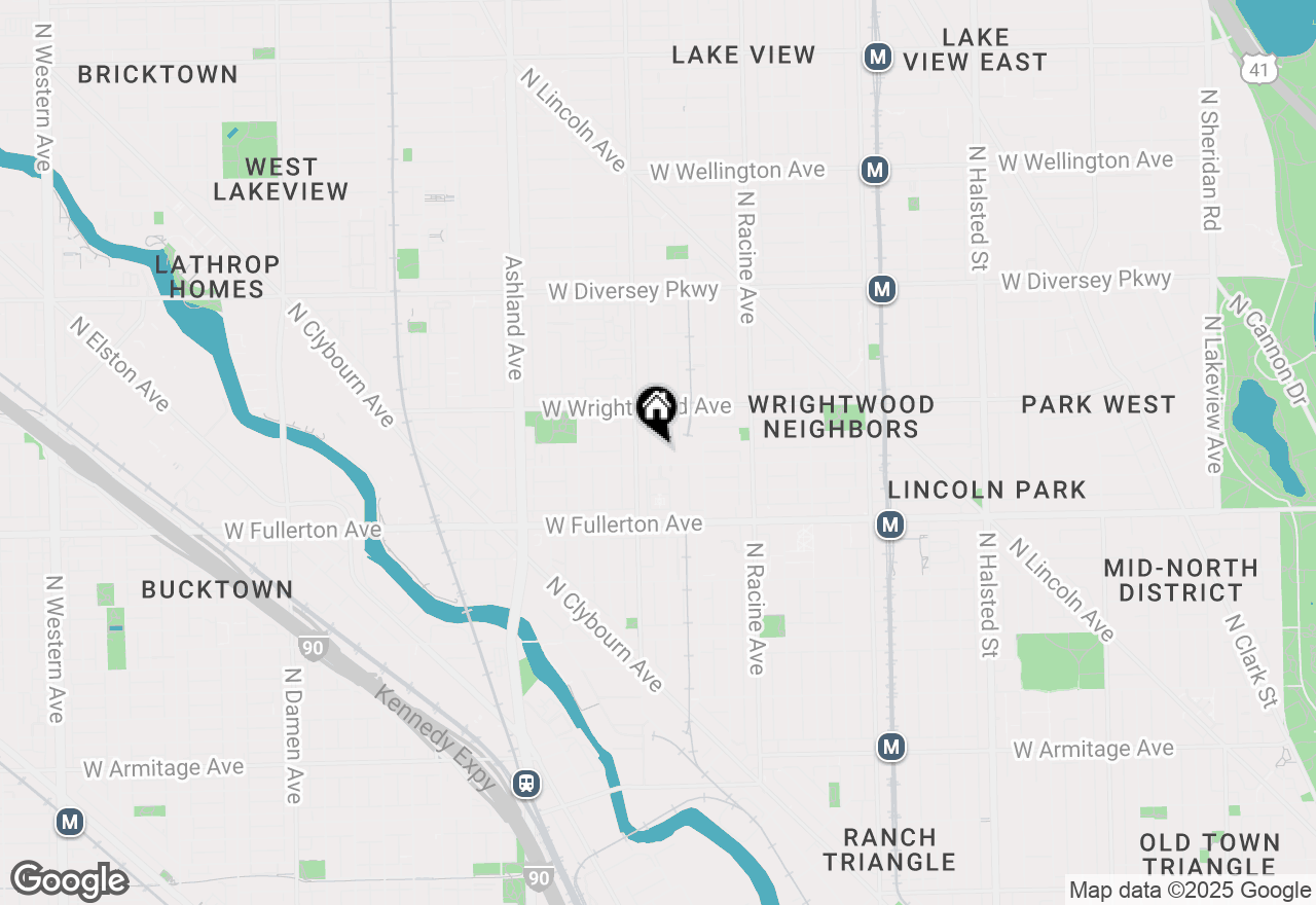 Map of 2510 N Wayne Avenue #312, Chicago, IL 60614