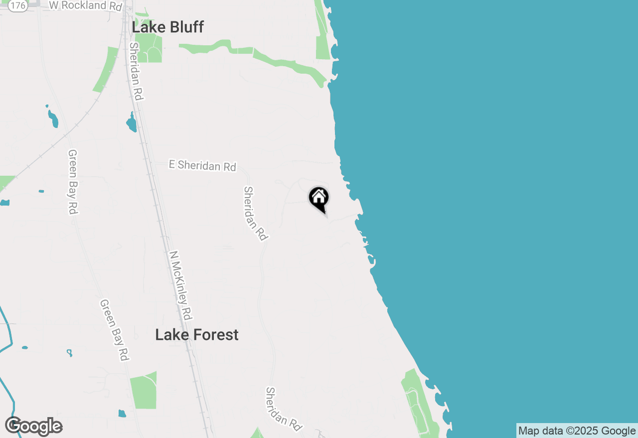 Map of 1460 Lake Road, Lake Forest, IL 60045