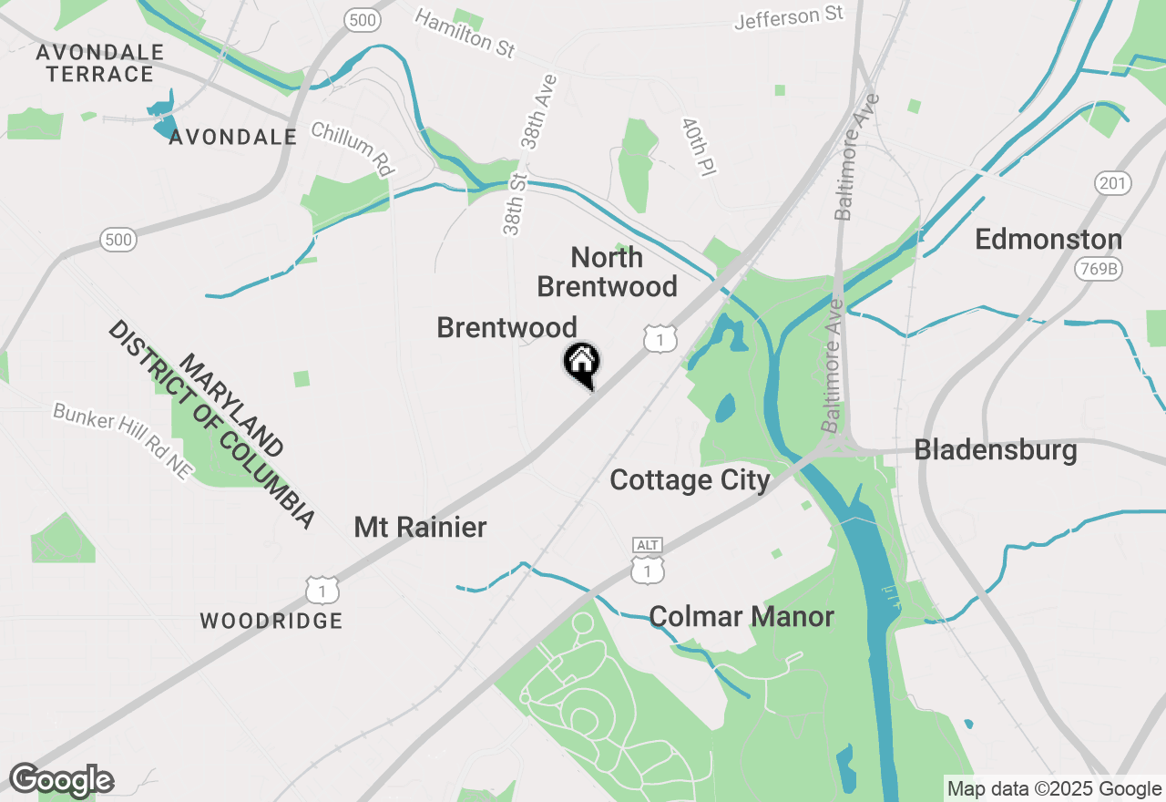 Map of 4304 Rhode Island Avenue, Brentwood, MD 20722