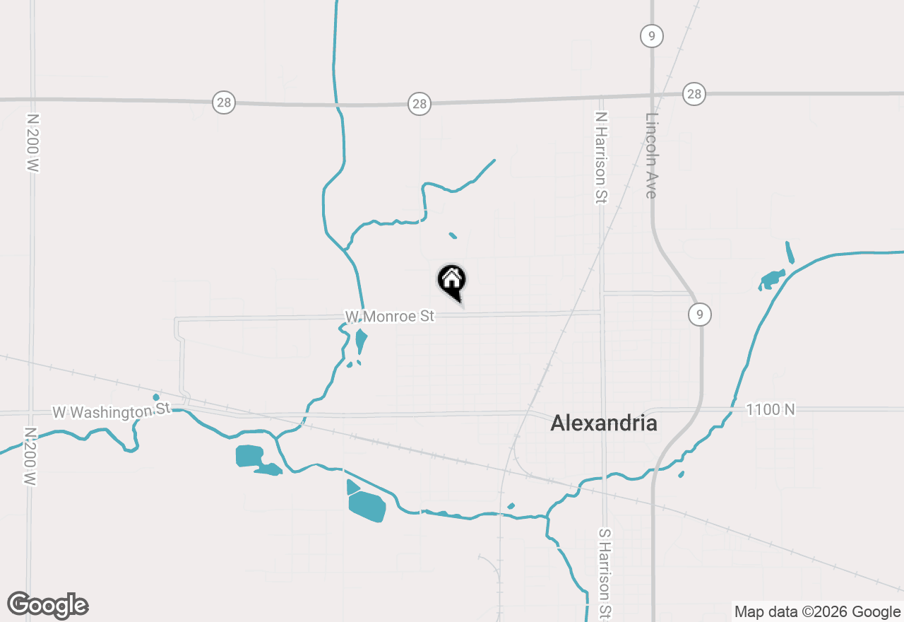 Map of 708 W Monroe Street, Alexandria, IN 46001