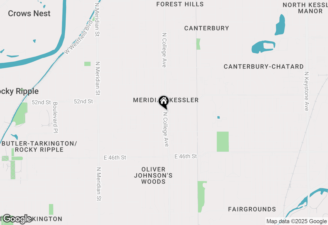 Map of 5108 N College Avenue, Indianapolis, IN 46205