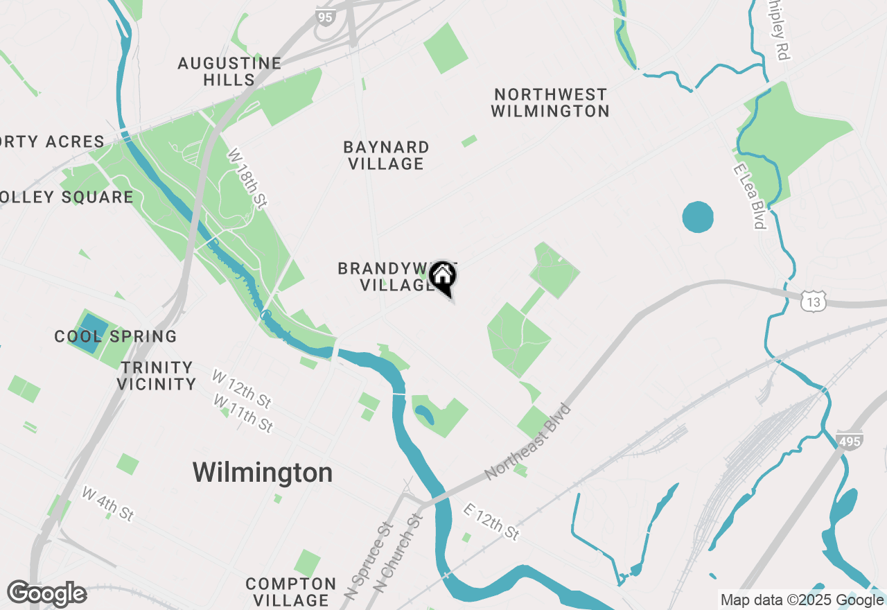 Map of 29 E 23rd Street, Wilmington, DE 19802