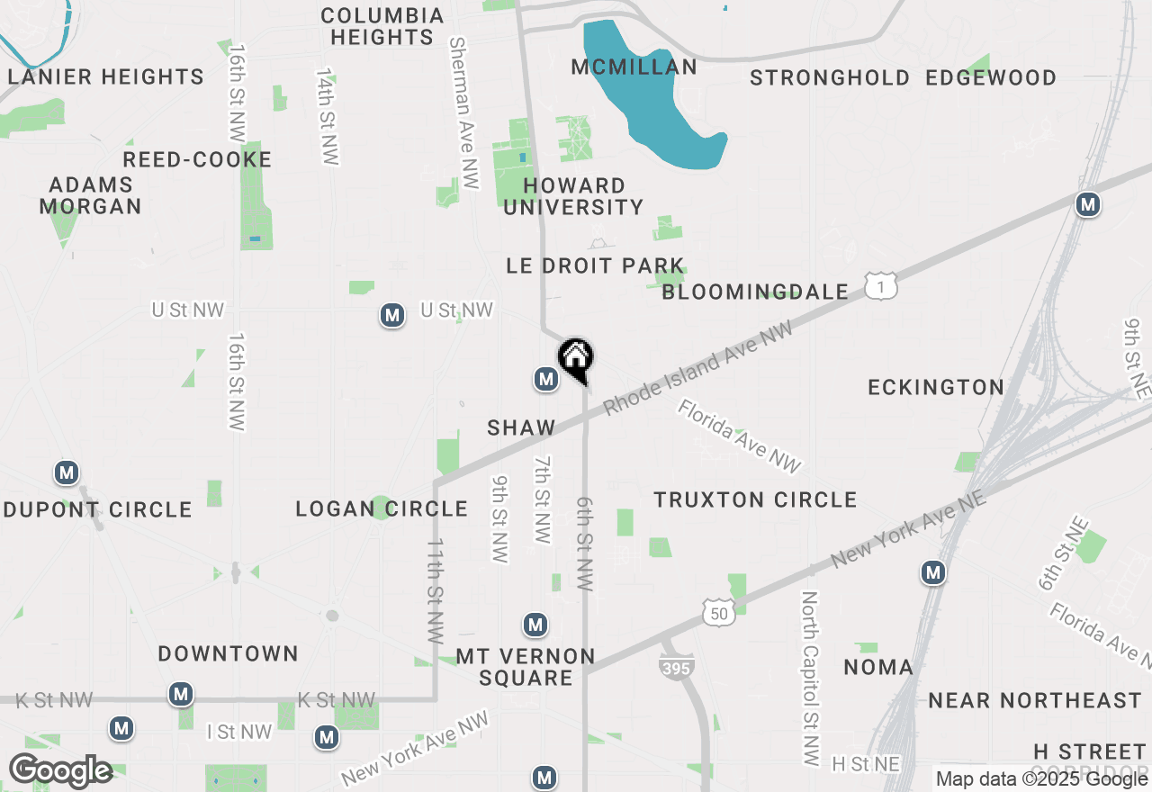 Map of 1738 Glick Court Nw, Washington, DC 20001