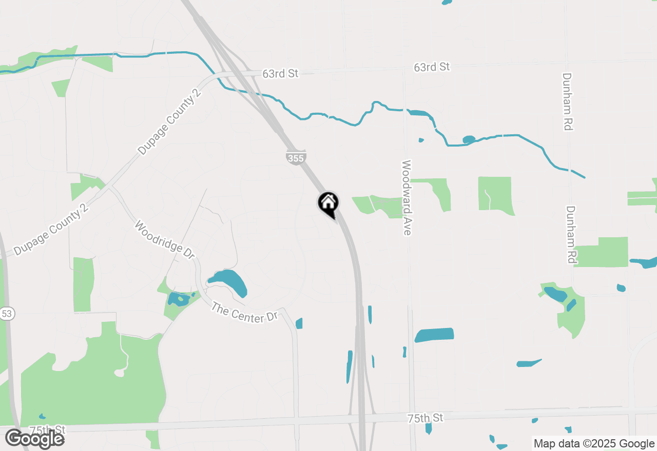 Map of 6853 Red Wing Drive, Woodridge, IL 60517