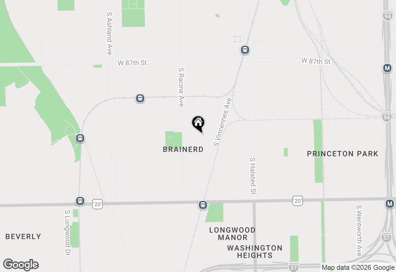Map of 9112 S Aberdeen Street, Chicago, IL 60620