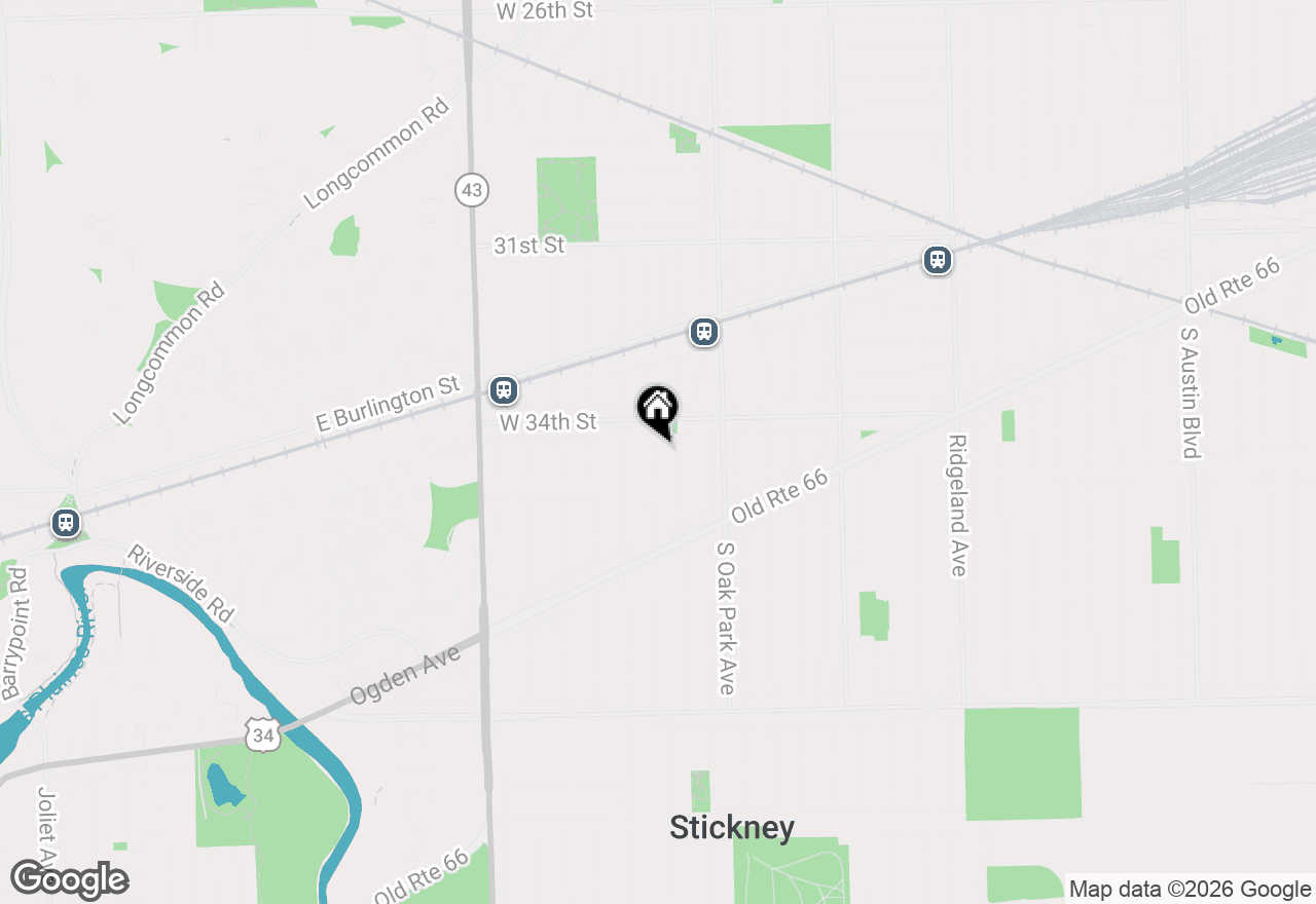 Map of 3424 Kenilworth Avenue, Berwyn, IL 60402