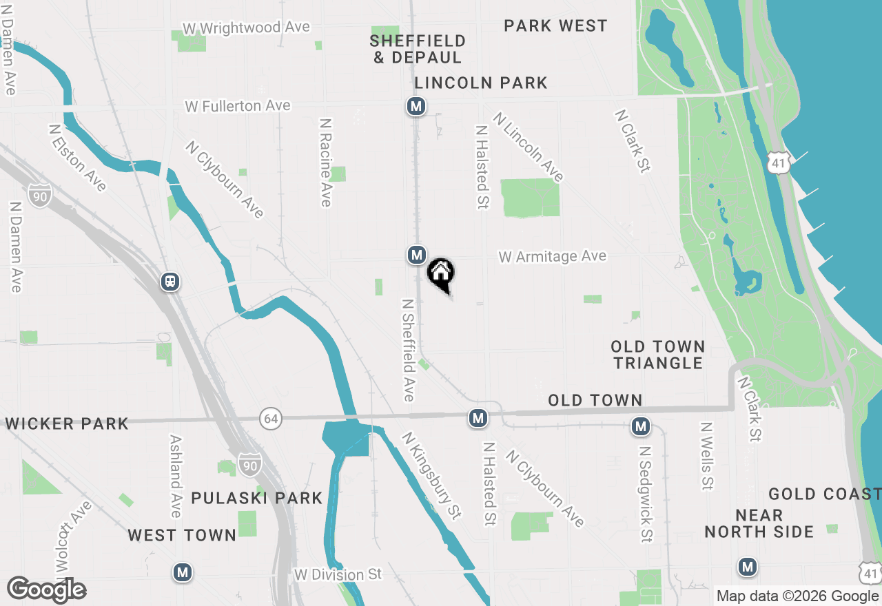 Map of 1900 N Fremont Street, Chicago, IL 60614