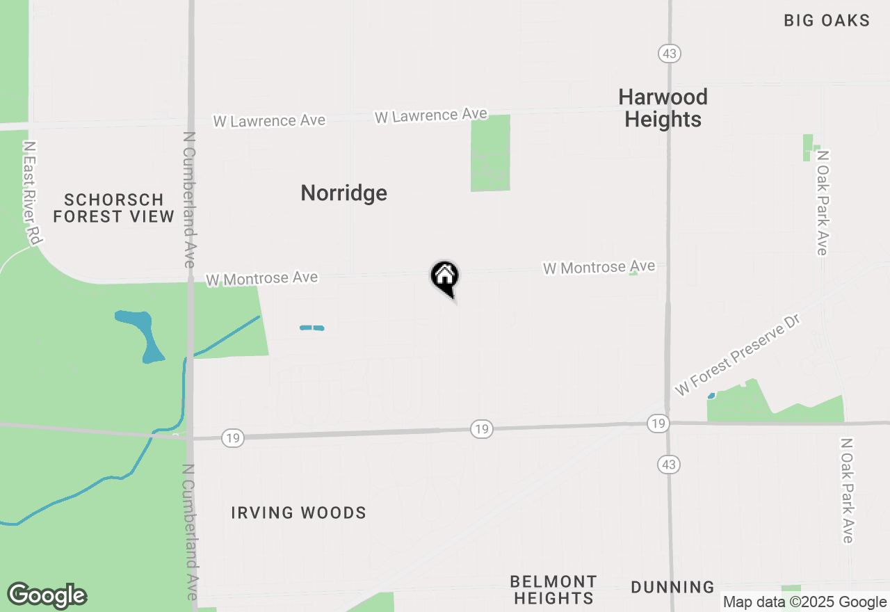 Map of 4308 N Ozark Avenue, Norridge, IL 60706