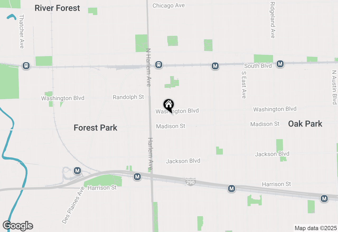 Map of 414 Wisconsin Avenue #E, Oak Park, IL 60302