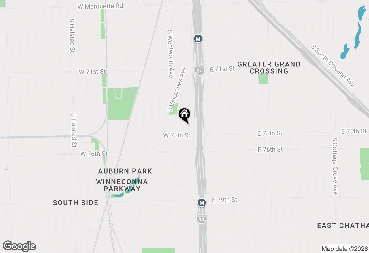 Map of 7427 S Perry Avenue, Chicago, IL 60621