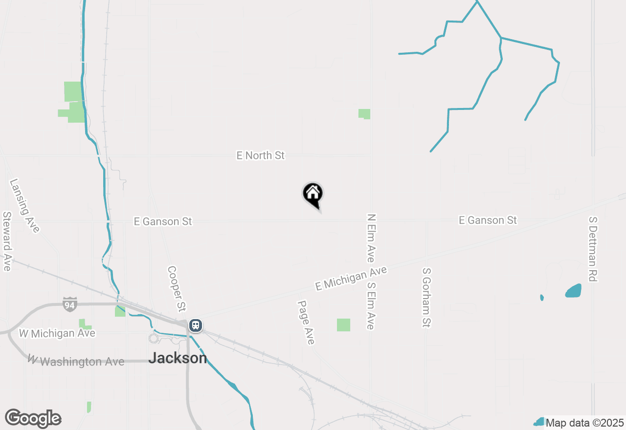 Map of 606 Edgewood Street, Jackson, MI 49202