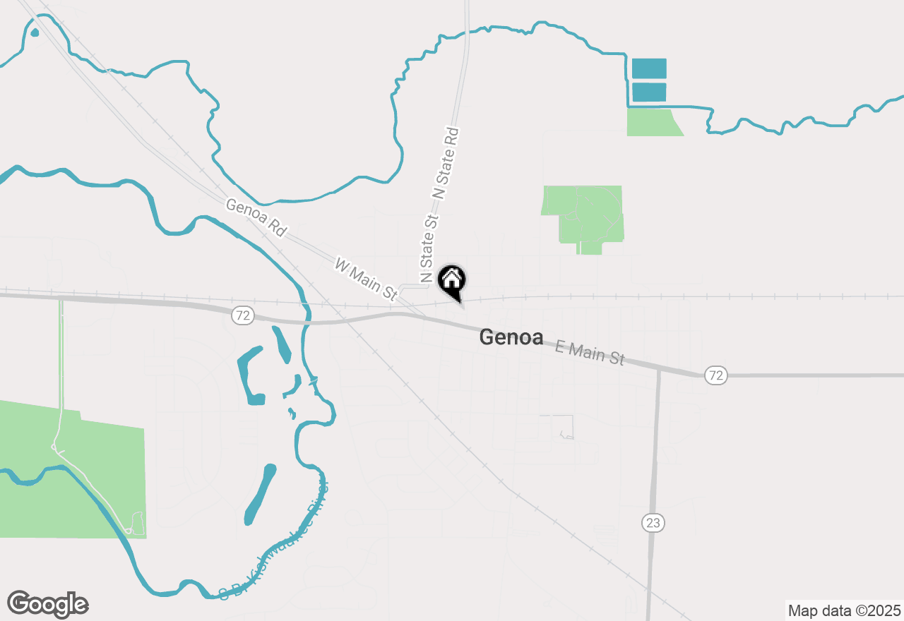 Map of 114 N Washington Street, Genoa, IL 60135