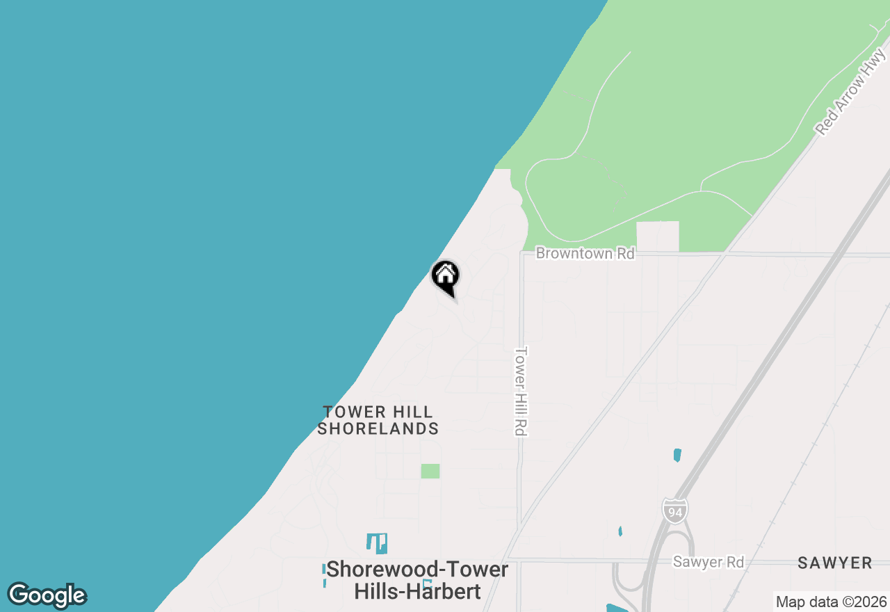 Map of 604 Pine Lane, Sawyer, MI 49125