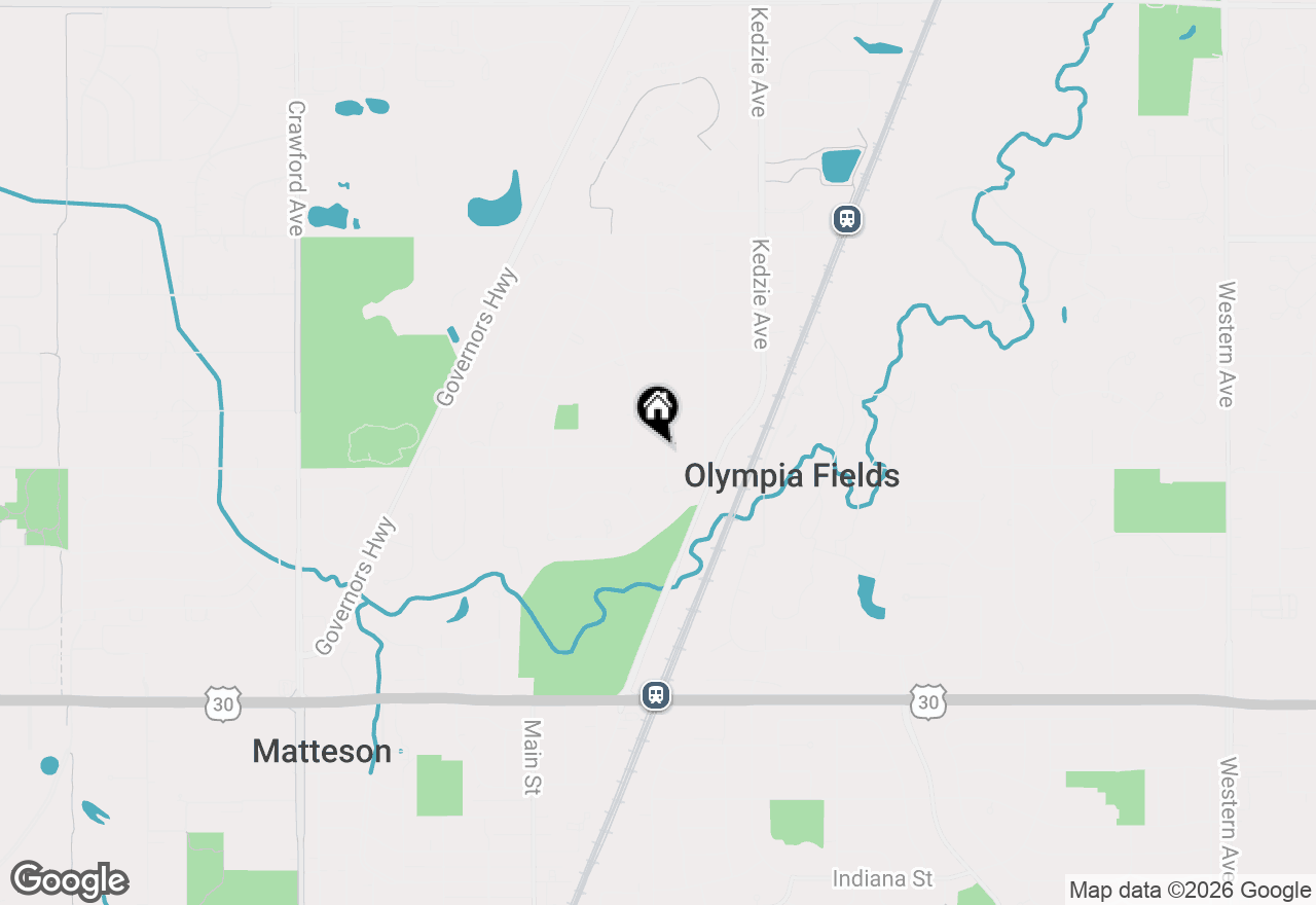 Map of 20636 Greenwood Drive, Olympia Fields, IL 60461