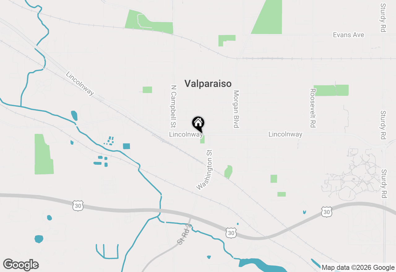 Map of 153 Lincolnway #B64-0, Valparaiso, IN 46383