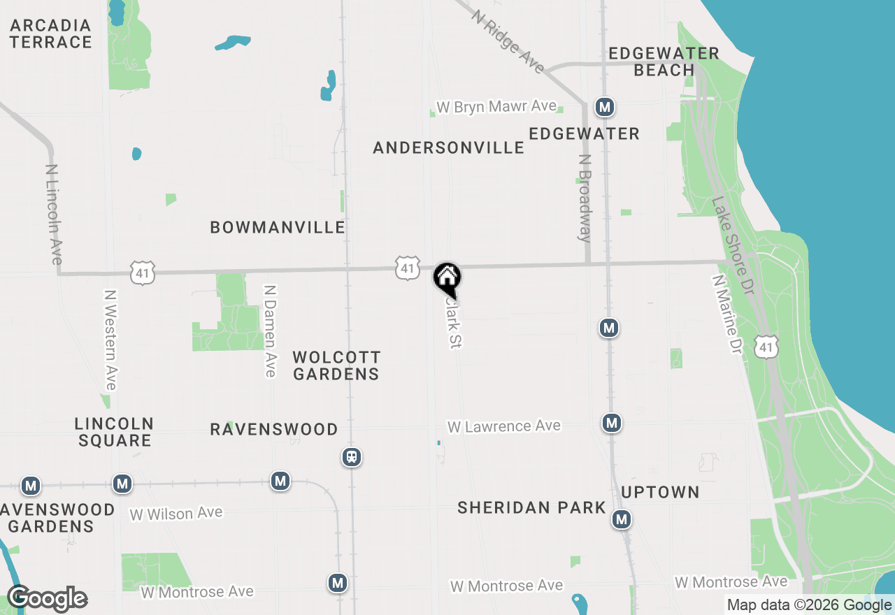Map of 1507 W Carmen Avenue #2E, Chicago, IL 60640