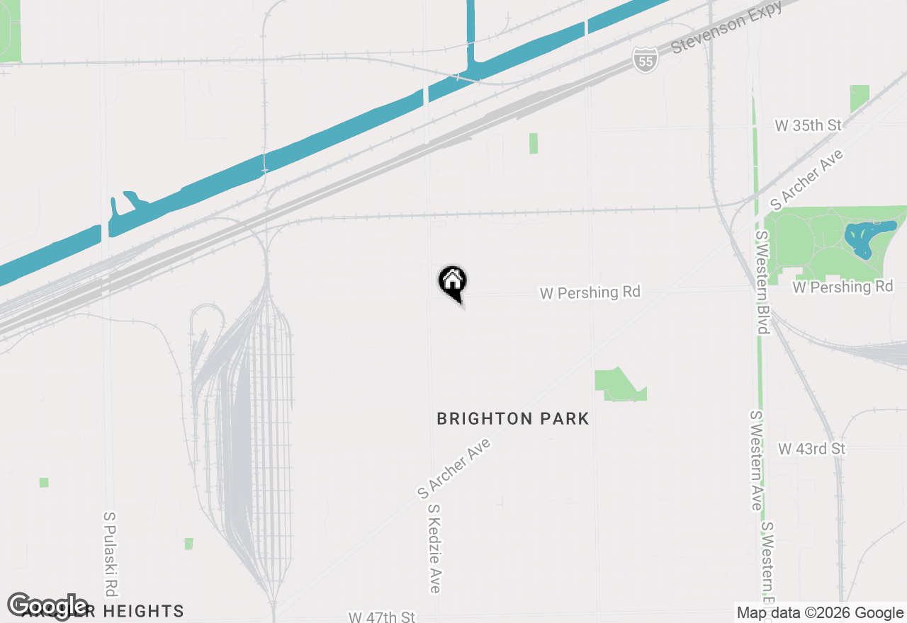 Map of 3122 W 39th Place, Chicago, IL 60632