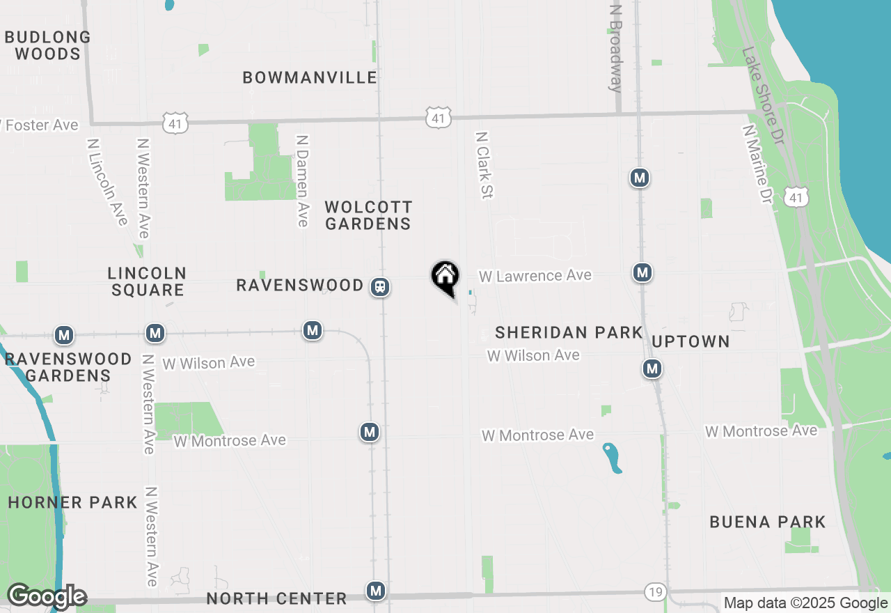 Map of 4717 N Paulina Street, Chicago, IL 60640