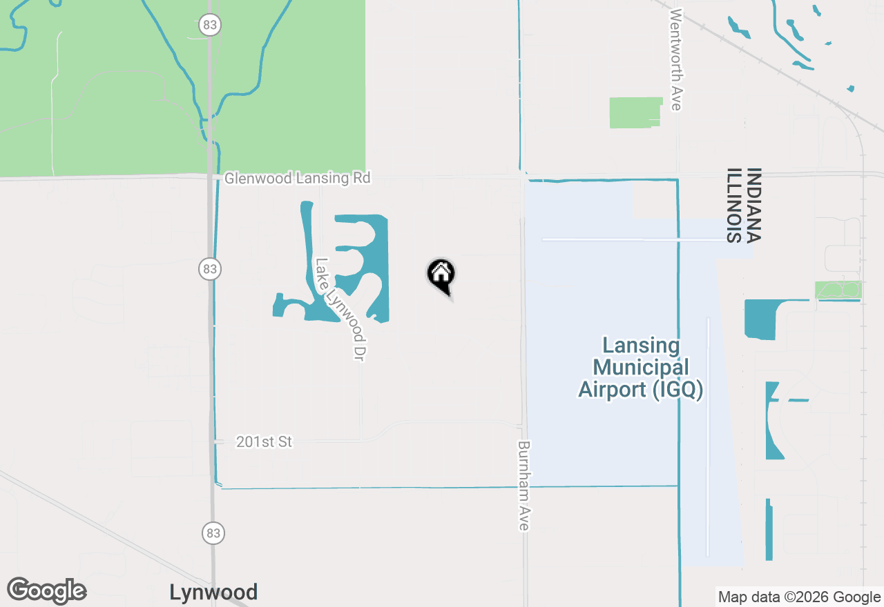 Map of 19723 Oakwood Avenue, Lynwood, IL 60411