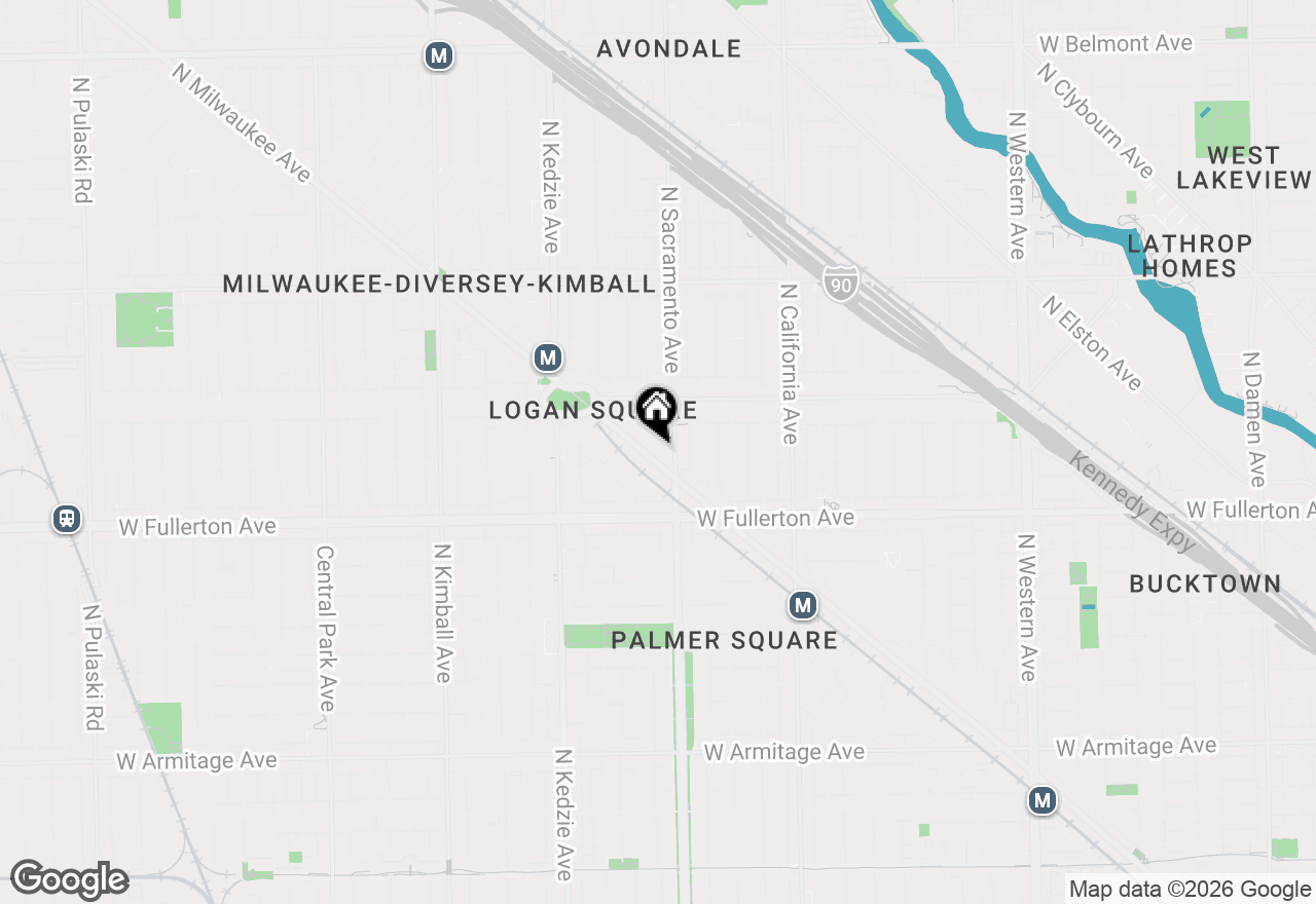 Map of 2487 N Milwaukee Avenue #2A, Chicago, IL 60647
