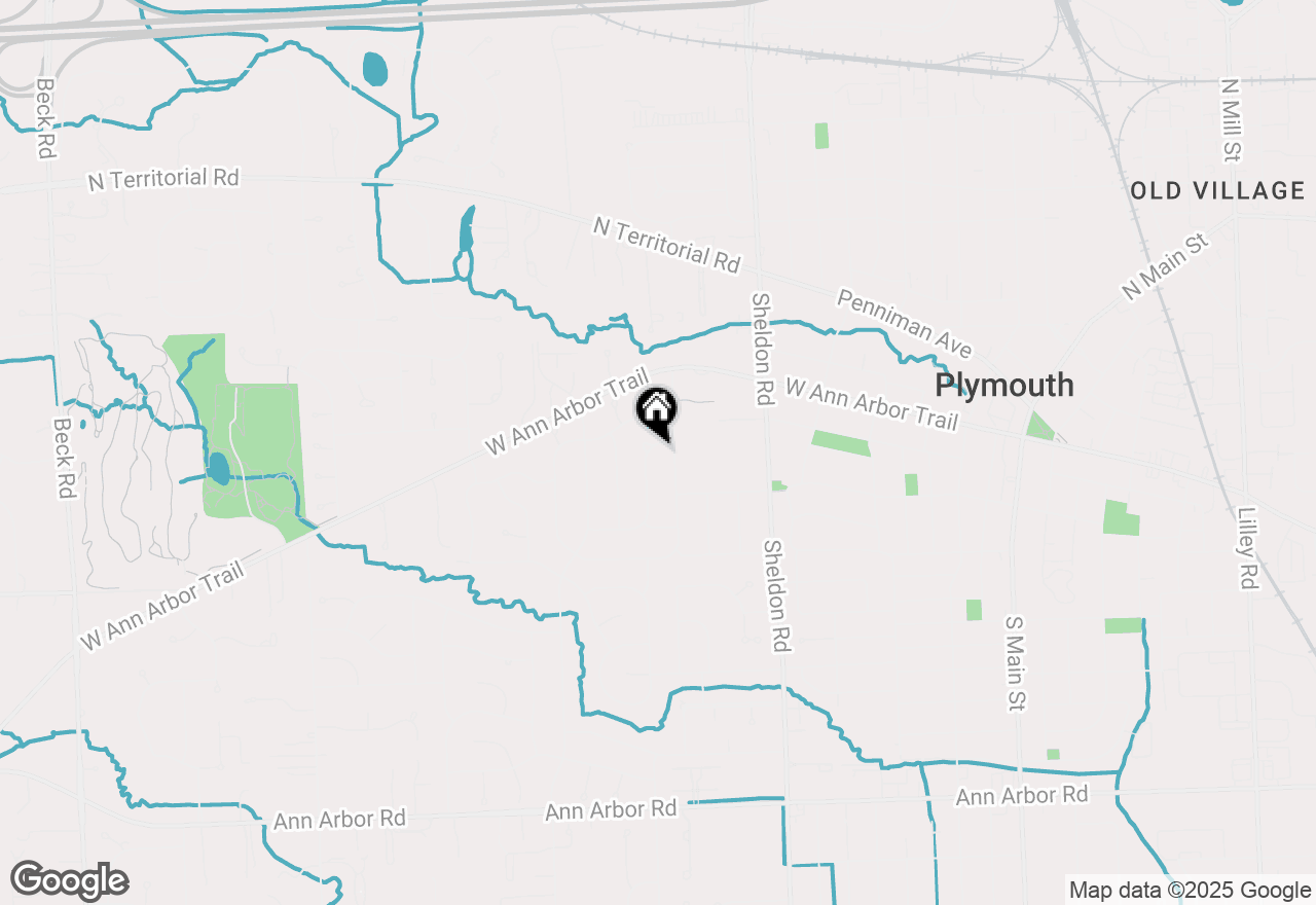 Map of 12000 Trailwood Road, Plymouth, MI 48170