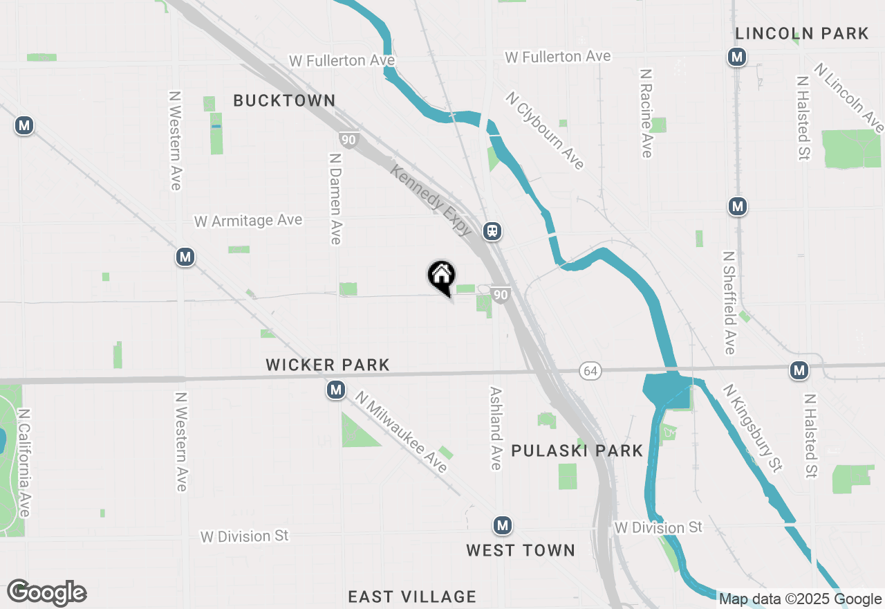 Map of 1745 N Hermitage Avenue #E, Chicago, IL 60622