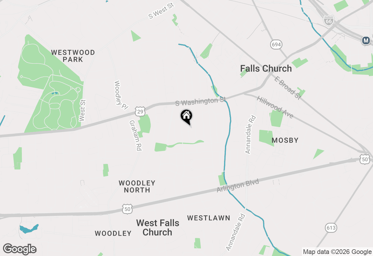 Map of 2826 W George Mason Road, Falls Church, VA 22042