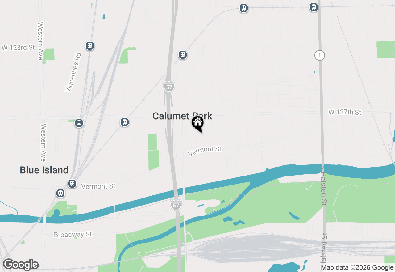 Map of 12806 S Laflin Street, Calumet Park, IL 60827