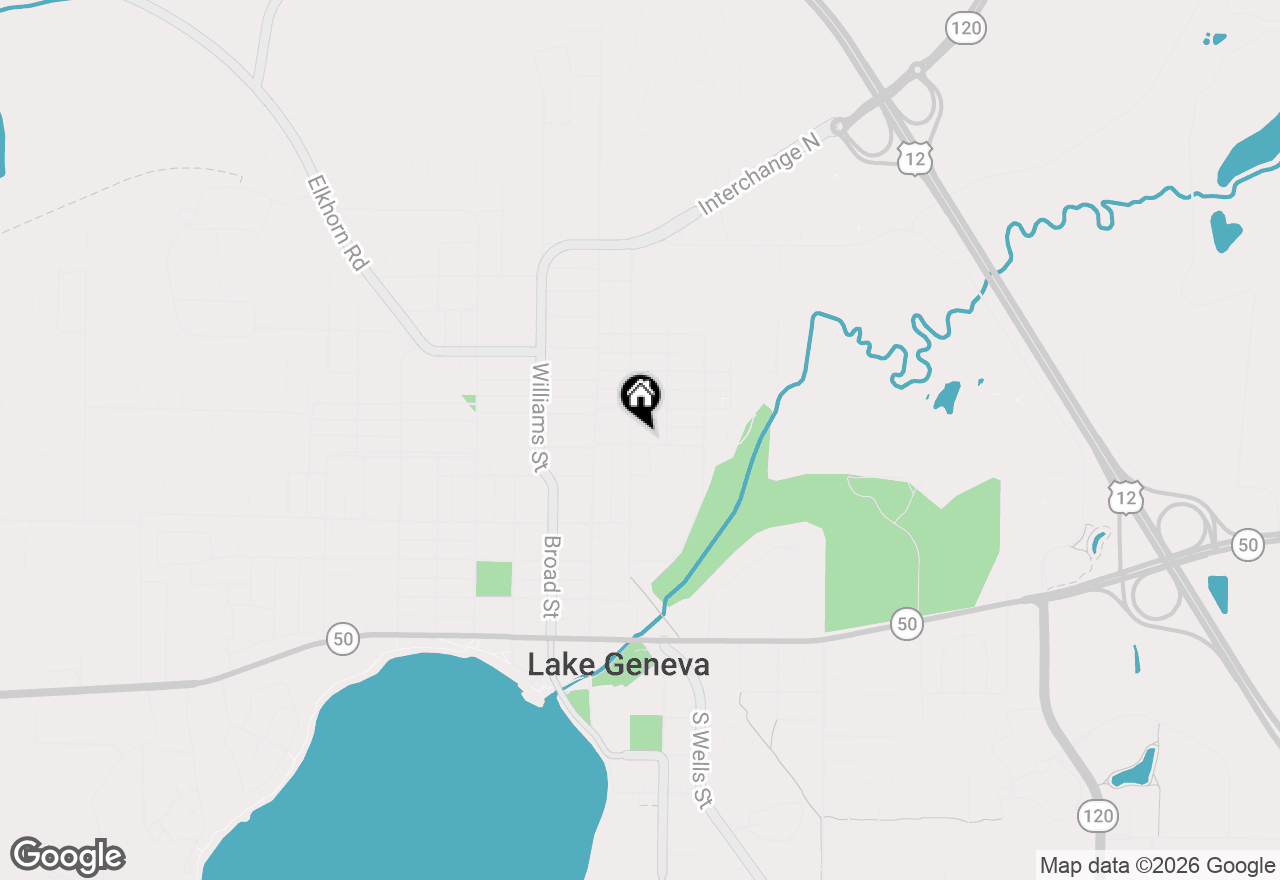 Map of 527 Water St, Lake Geneva, WI 53147