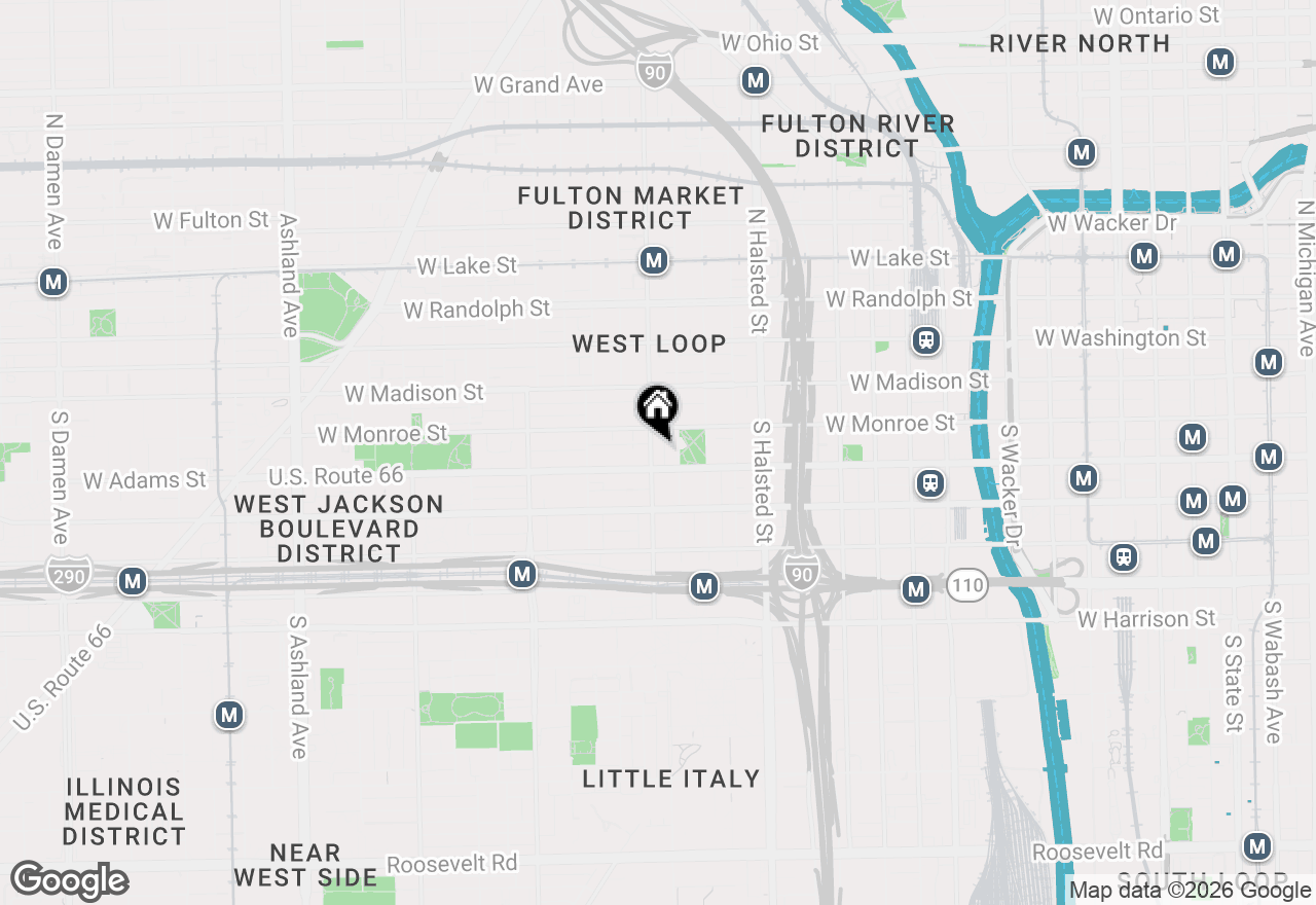 Map of 111 S Morgan Street #312, Chicago, IL 60607