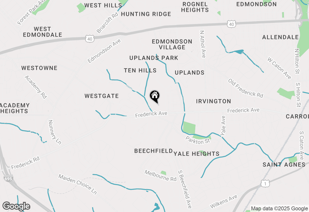 Map of 209 S Rock Glen Road, Baltimore, MD 21229
